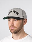 Бейсболка 47 BRAND арт. BCPTN-FLOUT17KHP-GYA11 New York Yankees MLB (светло-серый / черный)